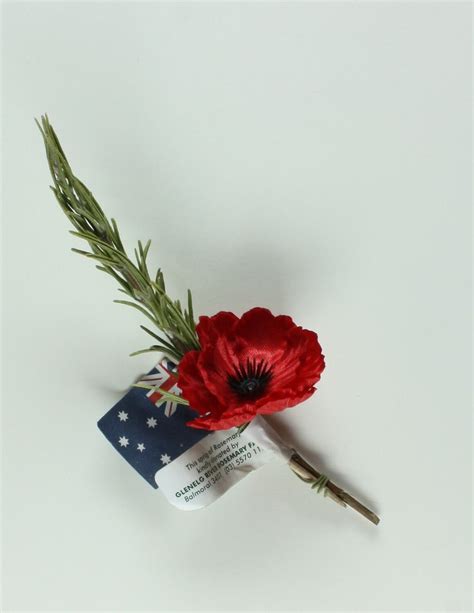 anzac day poppies or rosemary